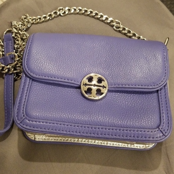 💕TORY BURCH💕 Duet Chain Leather Micro Shoulder Bag - Picture 1 of 8